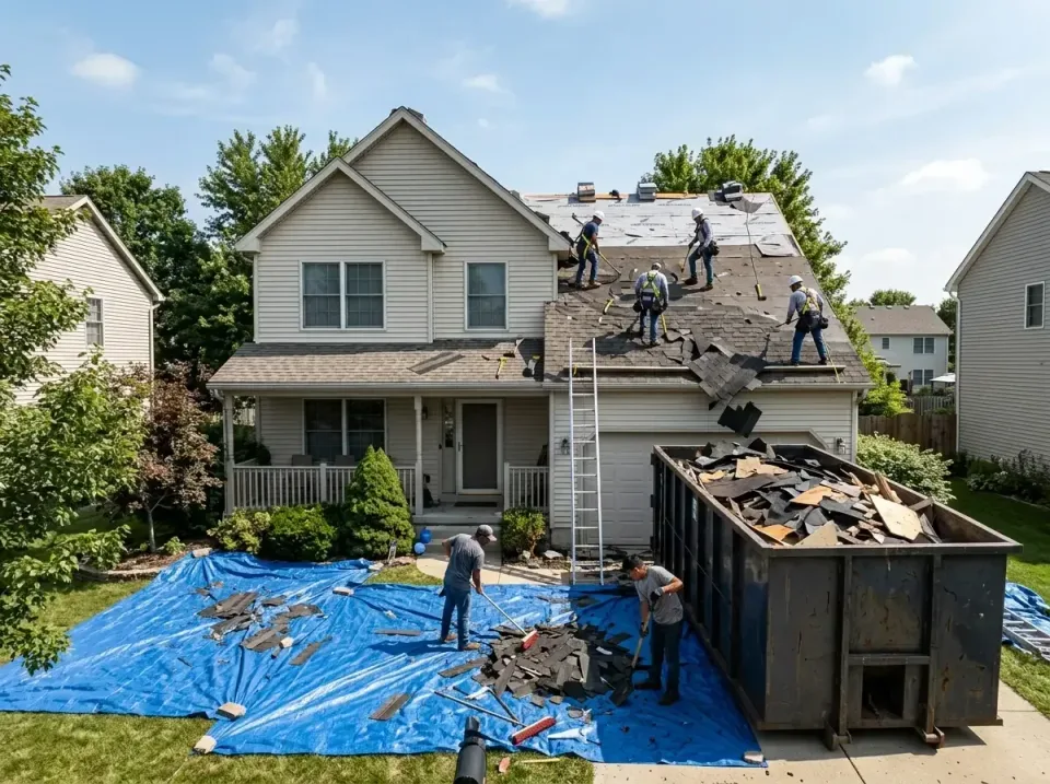 roof-replacement-debris-remova-004 — frequently asked questions, Cheapest Dumpster Rentals in Simsbury Center, CT